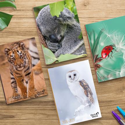 Agenda scolaire Animaux, 2026/27