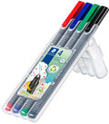 Feutres fins Staedtler Fineliner triplus, étui de 4