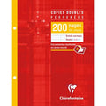 Copies doubles  Clairefontaine sous étui 17x22 cm 200 pages