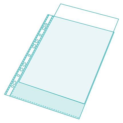 Pochettes perforées polypropylène lisse 5/100e - A4