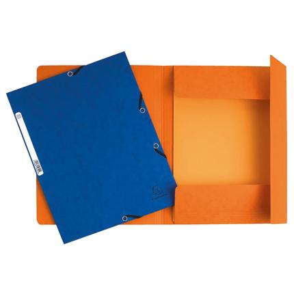 LOT de 10 Chemises à élastique 3 rabats A4