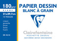 Papier dessin à Grain  A4 - 180g