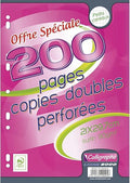 Copies doubles A4 petits carreaux 200 pages