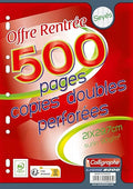 Copies doubles A4 grands carreaux 500 pages