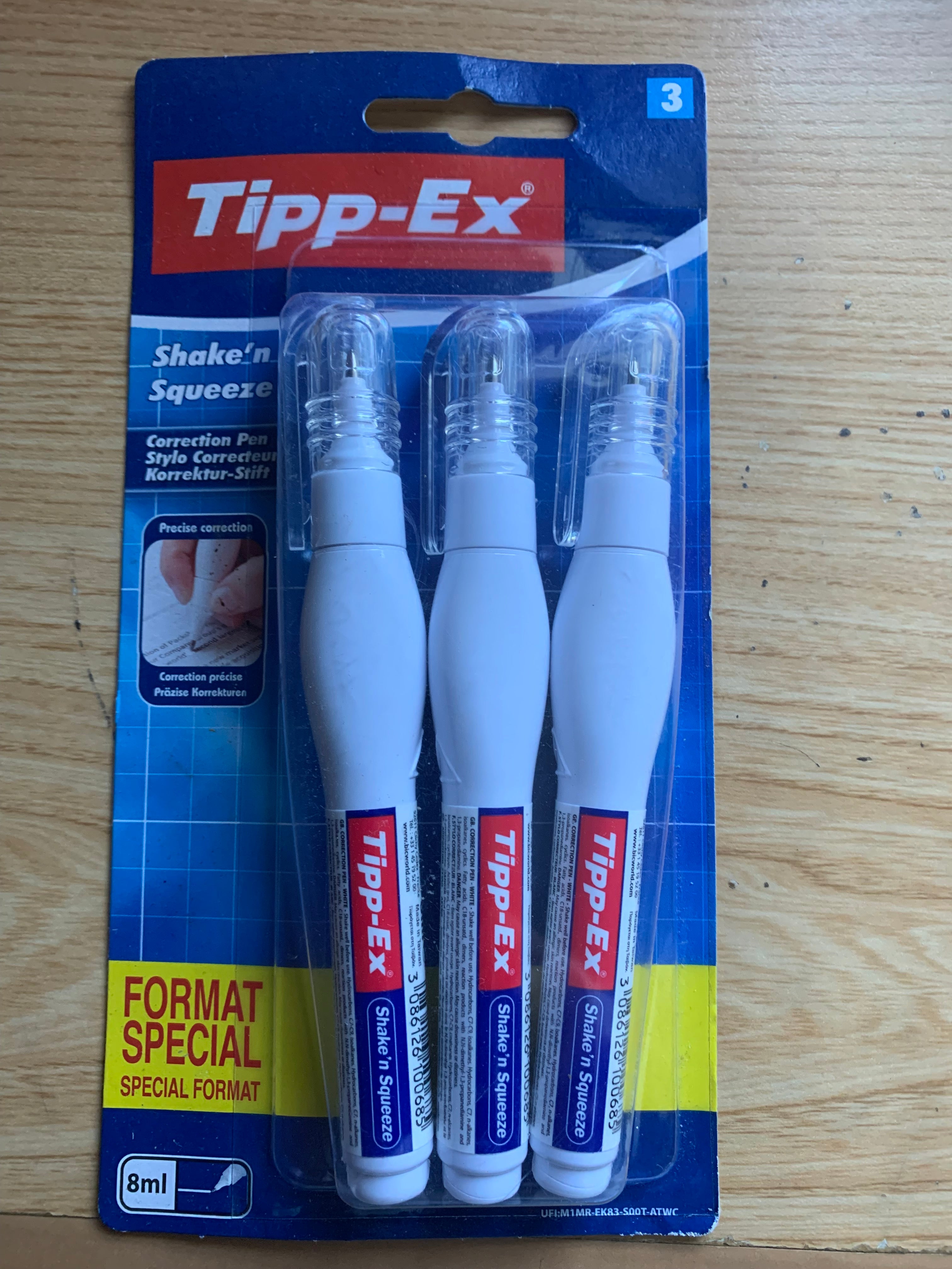 LOT de 3 Correcteurs stylos Tipp-ex
