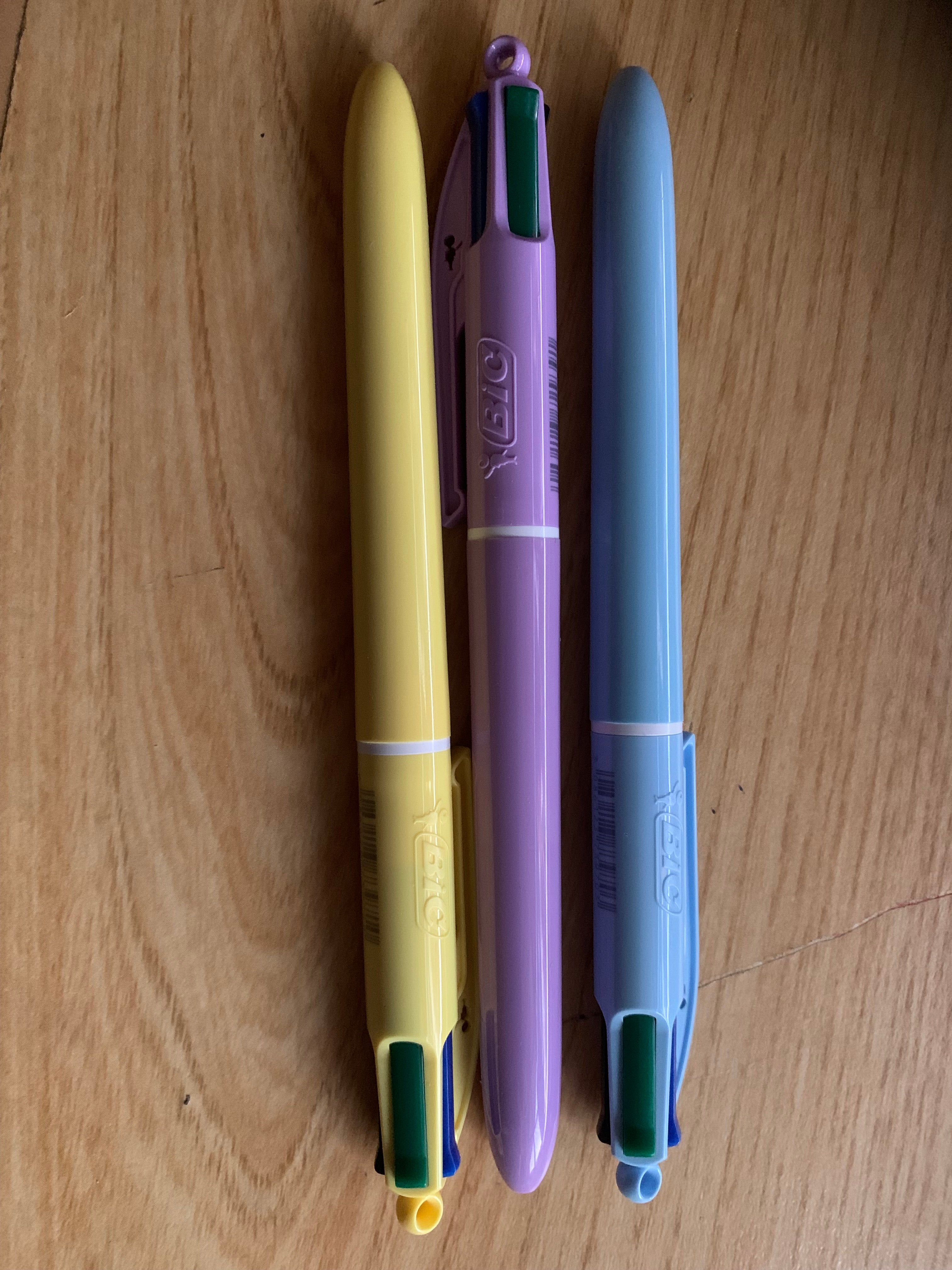 Stylo 4 couleurs BIC pastel