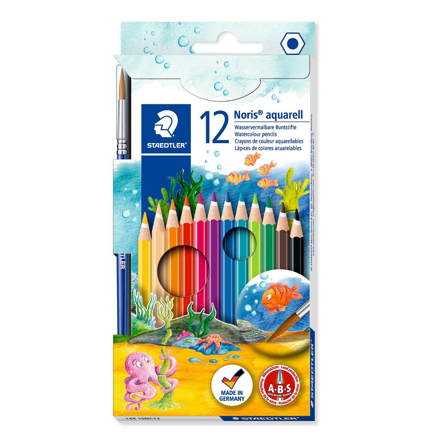 Crayons aquarellables Boite de 12