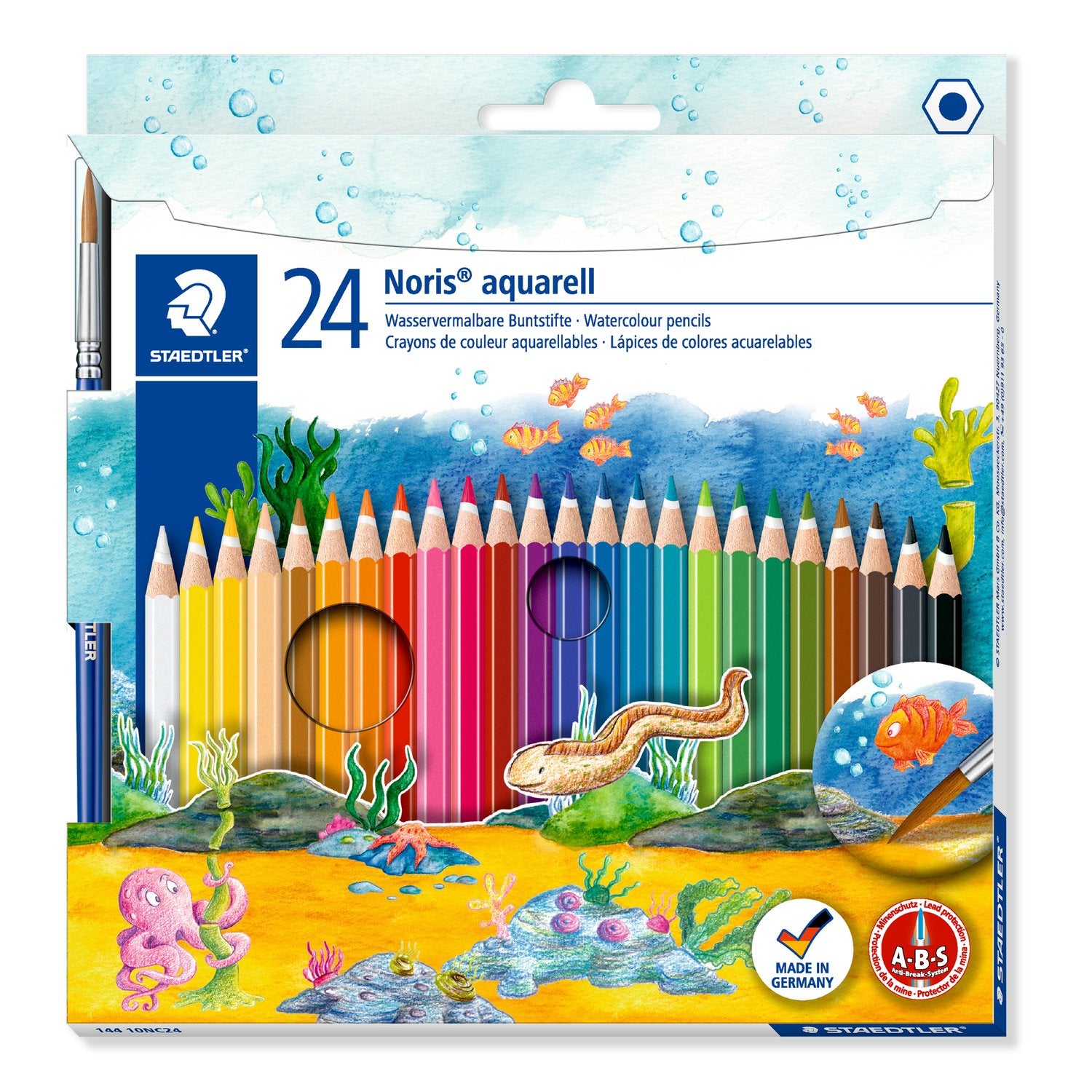 Crayons aquarellables Boite de 24