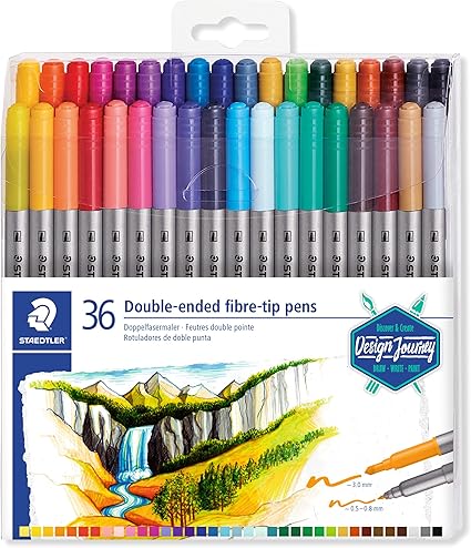 Feutre de coloriage Staedtler double pointe Etui de 36